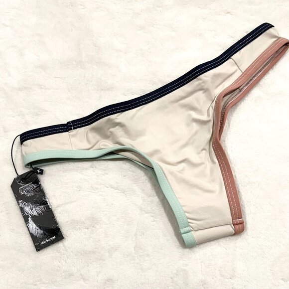 NWT Tavik Jayden Moderate Coverage Tapioca Color Blocked Bottom  - XS - Picture 5 of 9
